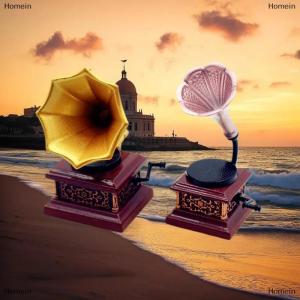[COD] Homein Dollhouse Vintage Phonograph Miniatures Model Living Room Accessories Of Doll House Decor Kids Pretend Play Toys Ornaments Gifts
