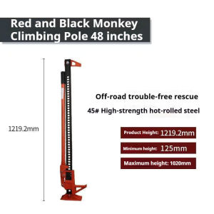 Hand-Cranked Farm Jack Monkey Climbing Pole Jack Heavy-Duty High Lift Off-Road Emergency Recovery Jack