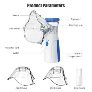 Portable Nebulizer Machine for Asthma Ultrasonic Nebulizer Mesh Nebulizer Rechargeable Inhaler for Kids Adult