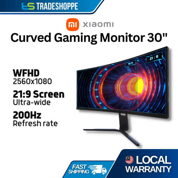 Xiaomi Redmi Curved Gaming Monitor 30" 200HZ Refresh Rate 21:9 ...