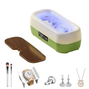 STATIONERY 3 Modes Automatic Ultrasonic Cleaner High Frequency Multifunctional Eyeglass Cleaning Device Compact 360 Degree Cleaning Portable Glasses Cleaning Box Eyeglasses