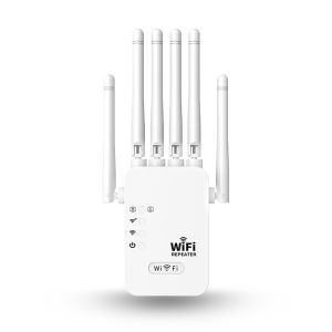 ตัวขยายสัญญาณ Wifi เครื่องขยายสัญญาณแบบไร้สายเสาอากาศ ขยายเครือข่ายไร้สาย Wi-Fi Amplifier