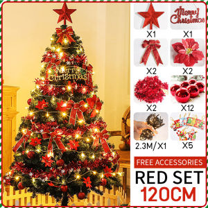 【Free Shipping】Christmas tree set small Christmas tree 4ft 5ft 6ft 7ft 8ft makapal set christmas lights christmas decorations 2024 christmas decoration for home