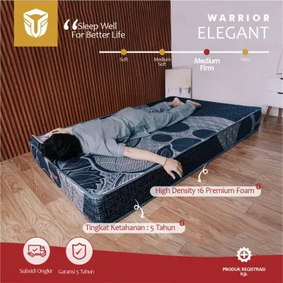 Kasur Busa WARRIOR ELEGANT 200 x 90 cm Tebal 20cm Foam Mattress Box Original (Single Size)