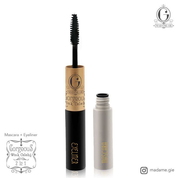 2in1 MADAME GIE Eyeliner And Mascara BPOM by NATURNIC
