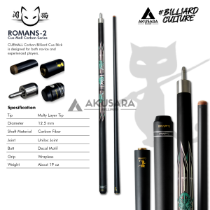Stik Billiard Cuemall Romans Series Carbon Cue Stick Play Billiard