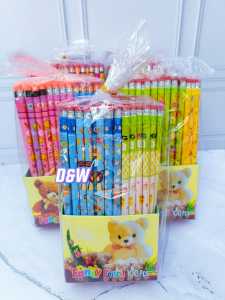 100 PCS PENSIL 2B KARAKTER FANCY ADA PENGHAPUSNYA ISI 50 PCS DAN 100 PCS