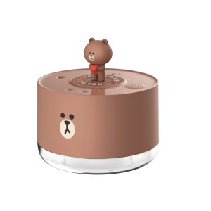 (1000ML)100% Authentic Hello Kitty Humidifier with Night Light Wireless & Wired Support Rotating Desktop Water Replenishing Spray USB Charging Music Humidifier with BT Speaker Music Box Birthday Gift J03-B