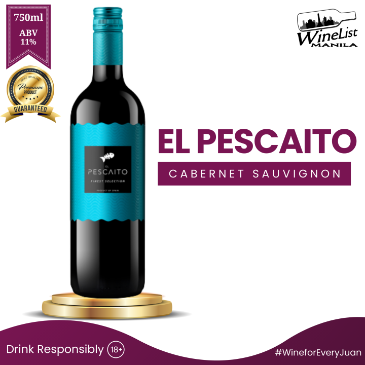 El Pescaito Cabernet Sauvignon Valencia, Spain Red Wine 750ml | Lazada PH