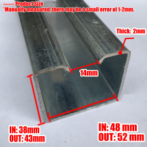 HOL Galvanize Track Heavy Duty Sliding Gate Track 2M 400KG Loading Bearing