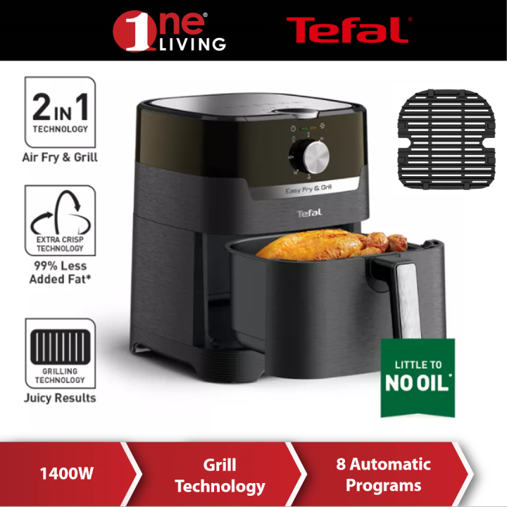 Tefal 2-in-1 Multifunction Fry & Grill Classic Air Fryer Airfryer (4.2L ...