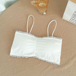 L91 Teens Bra For Girls bralette tops Pure cotton schoolgirl beautiful back sling small vest tube top girl one-line back three-breas L