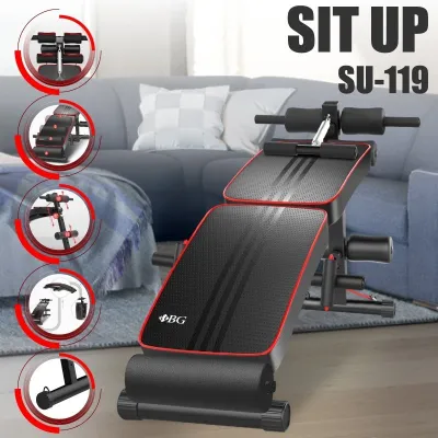 BG SPORT Sit Up Bench Alat Olahraga Fitness Multifungsi