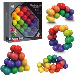 KiddoZone Deformable Decompression Ball Puzzle DIY Puzzle Rubiks Cube Ball Novel Strange Relief Vent Toy