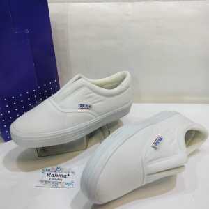 SEPATU PX STYLE 128 PRIA HITAM DAN PUTIH CAPUNG BAHAN KANVAS UNTUK KERJA PRIA