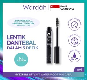 Wardah EyeXpert Liftlast Waterproof Mascara 8ml Lentik Dalam 5 Detik Tahan Lama 12 Jam | Halal Makeup