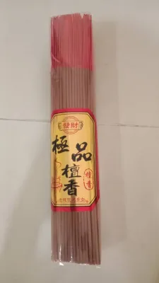 纯无烟檀香 幼香 1.3mm 佛香 32.5cm 重量 500g+- 纯手工 手工淋香 细香 香幼无烟 不烫手 环保健康 Incense Joss Stick
