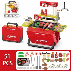 Kitchen Cooking Toy BBQ Toys Kitchen Barbecue Set Simulation Kitchen Cooking Toy Pretend Play Toys for Kids