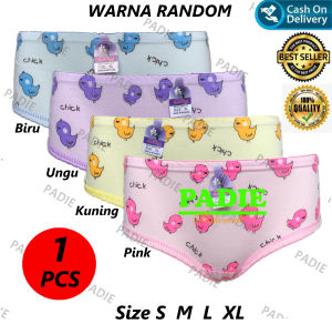 PADIe - 1 PCS Celana Dalam / CD Anak Cewek Perempuan Motif CHICK LILY Size S M L XL