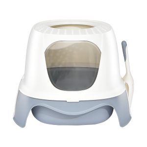 [ LARGE Size with Scoop ] Hooded Cat Litter Pan  Cat Litter Box  Bekas Pasir Kucing Besar  Tandas Kucing 猫砂盆特大号 with