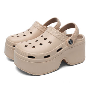 Fashion High-Heel Sandals For Women Slip On Comfortable Rubber Wedge Slippers Casual Sandals For Women