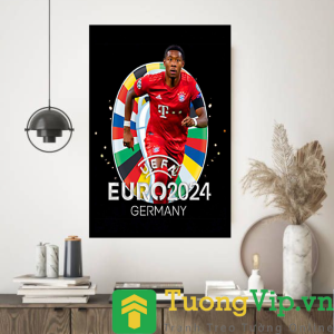 Tranh Laminate Tráng Gương - Tranh Treo Tường Trang Trí Phòng Cầu Thủ Euro 2024 - Toni Kroos - Cristiano Ronaldo - David Alaba - Kevin De Bruyne - Luka Modric