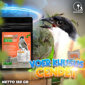 MAKANAN BURUNG CENDET | VOER HARIAN NUTRISI KOMPLIT | VOER CENDET PROTEIN 15% 150 GRAM