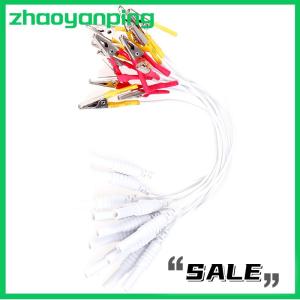 zhaoyanping 12Pcs/Set Alligator Clip Cable Electronic Acupuncture Treatment Instrument
