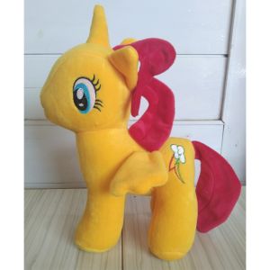 BONEKA KUDA PONI KARAKTER LITTLE PONY HORSE DOLL KUNING MAINAN KARTUN TERLARIS