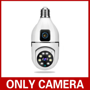 Samsung Dual Lens CCTV Camera Connect Cellphone v380 pro cctv camera wifi connect 360 Light Bulb with Voice and Speaker Outdoor CCTV Camera no need Internet CCTV Camera Bulb 1080P BUY 1 TAKE 1 IP Security Cameras