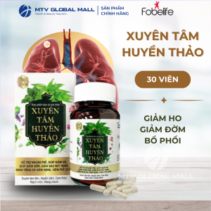 Viên Uống Xuyên Tâm Huyền Thảo Hỗ Trợ Giảm Ho Đau Rát Họng - Hộp 30 Viên