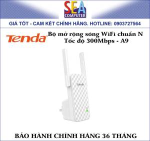 Bộ mở rộng sóng WiFi chuẩn N tốc độ 300Mbps Tenda A9