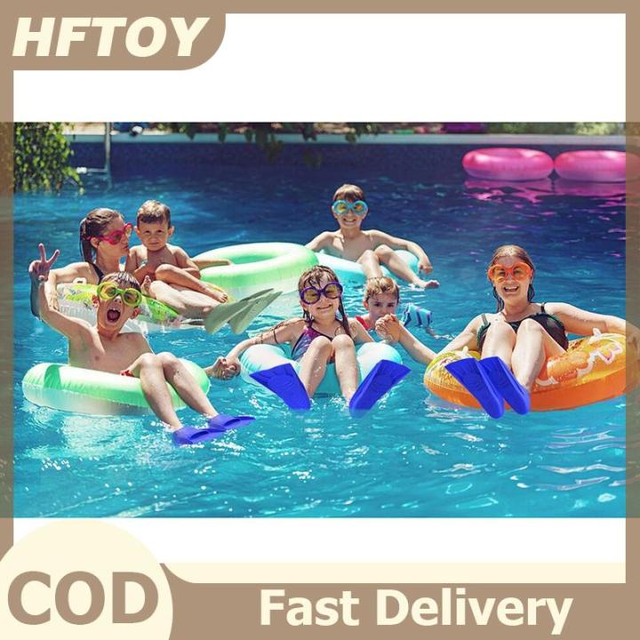 HFTOY รองเท้าดำน้ำสำหรับฝึกว่ายน้ำแบบมีครีบพันรอบฝ่าเท้าดีไซน์ป้องกัน ...