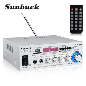 📢Malaysia spot📢 SUNBUCK Original 2000W 2 Channel bluetooth Power  Amplifier 660BT Home Car Stereo Audio AUX FM Radio SD+USB+2Mic  220V+DC12V Home Theatre FM Radio AMP USB  Audio Karaoke Wireless MIC Stereo Home Car