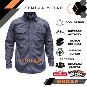 Kemeja Tactical Pernusa Lengan Panjang Pria Wanita Outdoor Baju PDL Lapangan Seragam Kerja Kantoran