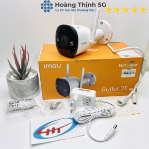 Camera Wifi Imou F42FP 4MP 2K Camera Ngoài Trời Bullet 2E F42FP Xoay 360 Độ Quay màu ban đêm Bảo hành 2 năm
