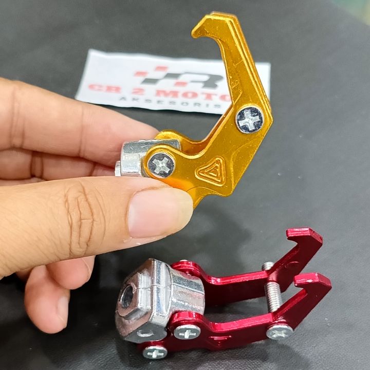 GANTUNGAN CENTELAN CANTOLAN BARANG MOTOR MODEL CAKAR CNC METIK DAN