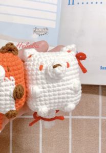 Móc khóa len Con Cáo - Móc khóa Len Dễ Thương - Keychain by Hebebu