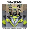 HONDA RSX RS-X WINNER-X 150 LE (6) BLACK LEMON ICE YELLOW COVER SET (STICKER TANAM) RAPIDO NEW ACCESSORY AKSESORI. 