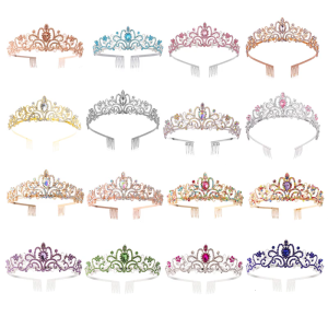 Tiaras Crowns for Bride Wedding Ceremony Photography Crownpiece with Rhinestones for Women Special Occasion