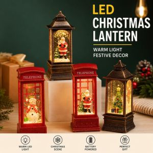 Led Lantern Light Warm White Battery Operated Fairy String Lights Indoor Table Decor Christmas New Year Bedroom Home