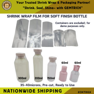 200pcs Shrink Wrap Plastic Packaging /Shrinkable Plastic Sealer Tape for Toner Bottle Container
