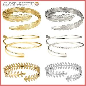 CISWGE Fashion Arm Bracelet for Women Girls Mental Open Upper Arm Bangle Bracelet Simple Adjustable Armlet Armband