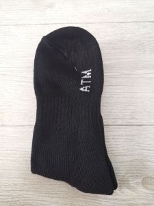 Stokin Hitam Putih Hijau Atm Socks Men