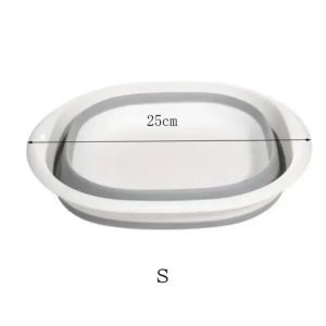 1 PCS Plastic Folding Wash Basins Travel Portable Durable Laundry Tub Large Capacity Multi Purpose Household Compression Basin