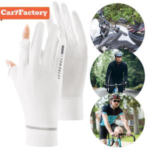 กีฬากลางแจ้งชุดชั้นในผ้าไหมระบายอากาศกันลื่นน้ำหนักเบาป้องกันการลื่นถุงมือปั่นจักรยานสำหรับผู้หญิง