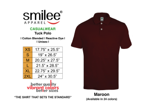 Smilee Apparel Tuck Polo Shirt