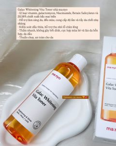 Toner Nước hoa hồng ma:nyo Galac Whitening Vita Toner 210ml Làm sạch Hỗ trợ sáng da Thu nhỏ lỗ chân lông