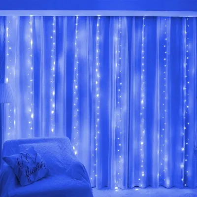 3x3M Curtain Lights Window Room Decoration String LED Fairy Lights Garlands Strip Wedding Birthday Valentines day Party Hari raya Decoration light