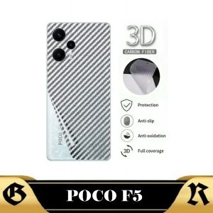 PROMO Garskin Carbon POCO F5 5G Pelindung Layar Belakang